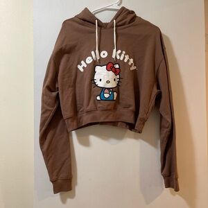 XL Hello Kitty cropped hoodie